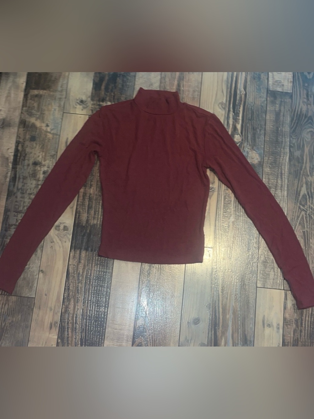 Garage Turtleneck Sweater in Burgundy